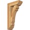 Ekena Millwork Merced Slat Rough Sawn Bracket w/ Offset Brace, Western Red Cedar, 6"W x 16"D x 28"H BKT0604X16X28MRC06RWR - alternate 1